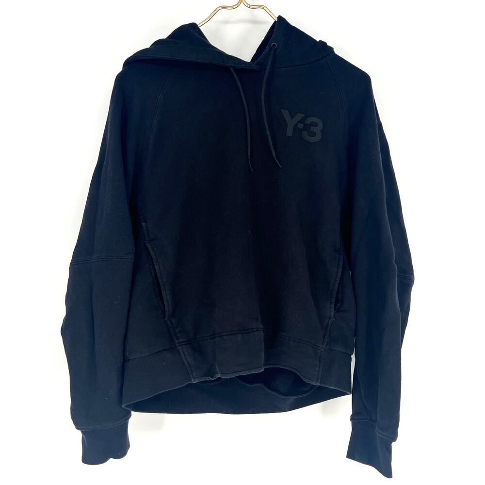 Adidas Y-3 Yohji Yamamoto Classic Hoodie Black Womens M Oversized GV2799